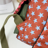 KYLETHOMASW  -  Cute Large Capacity Lucky Star Backpack Korean Style Multi-pocket Drawstring Schoolbag Y2K Nylon Hiking Camping Bag Students