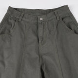 KYLETHOMASW  -  Streetwear Baggy Pants Women Vintage Low Waist Loose Wide Leg Trousers Oversized Cargo Pants All-match Y2K Bottom Autumn