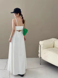 KYLETHOMASW  -  2025 Retro Style Backless Denim Camisole Dress Women Summer New Design That Accentuates Slim Elongated Silhouette