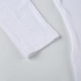KYLETHOMASW  -  Minimalist style, low cut, lazy and casual knit solid color top, sexy and versatile, slim fit, long sleeved, sexy and versatile