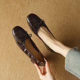 KYLETHOMASW  -  New Womens Shoes Exquisite Soft Leather Round Head High Heels for Woman Elegant French Casual Shoes Designer Shoes Zapatos Mujer