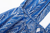 KYLETHOMASW  -  Sexy Women Halter V Collar Backless Mini Dress Women Holiday Blue Floral Lacing up Back Loose Dresses Femme Vestidos Summer Robe