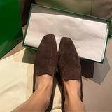 KYLETHOMASW  -  Loafers Women's 2025 Comfortable Commuter Shoes Casual Flats Walking  Fashion Schoenen Dames Sliders Square Head Flat Sho