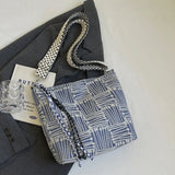 KYLETHOMASW  -  Wide Strap Trendy Women Fashion Underarm Bag Y2k Aesthetic Harajuku Plaid Shoulder Bags Office Lady All Match Handbags Crossbody