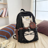 KYLETHOMASW  -  Sweet Love Heart Mochilas Mujer Simple Lightweighte Mochila Student Bag Korean Style Backpack Large Capacitybags for Woman