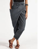 KYLETHOMASW  -  Irregular Lace-Up Nine-Point Pants Casual Pants Women's