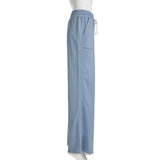 KYLETHOMASW  -  Autumn and winter high waisted elastic solid color casual pants, fashionable commuting sports straight leg sweatshirt