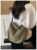 KYLETHOMASW  -  Korean New Women's Handheld Single Shoulder Retro Large Capacity Office Commuter Fashion Tote Bags
