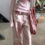 KYLETHOMASW  -  Personalized Streetwear High Street Hip Hop Jeans Leopard American Vintage Cruel Denim Pants Minority Spice Girls Slim Trousers