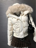 KYLETHOMASW  -  Jackets for Women Single Breasted Hooded Cotton Jacket Coats Thick Warm Parkas Hoodie Jaqueta Feminina Winter Ropa