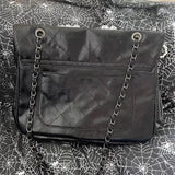 KYLETHOMASW  -  New Sweet Plaid Bags for Woman Bow Heart Shoulder Bag Chain Bolso High Capacity Sac Femme Y2k Fashion Bolsos De Mujer