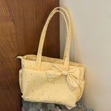 KYLETHOMASW  -  Bow Large Capaci Bag Shoulder Bags Star Tote Bolsos mujer Daily Commute Bolsa Teenage Girls Bolsas Practical Sac Femme