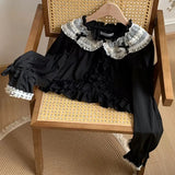 KYLETHOMASW  -  Ruffles Thin Jackets for Women Japanese Style Vintage Lolita Sunscreen Chaquetas Sweet Girls Spring Summer Elegant Veste Femme