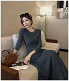 KYLETHOMASW  -  Autumn Winter Korean Minimalist Gentle Style 2 Piece Set Women Knitted Top+High-waisted Skirt Sweater Set Fashion Office Lady