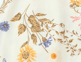 KYLETHOMASW  -  New Women Floral Print Casual Summer Wrap Dress Cross V Neck A-line Short Robe French Style Holiday Dresses