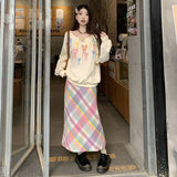 KYLETHOMASW  -  Kawaii Skirts for Womens Spring Summer Women's Clothing  Harajuku Long Skirts for Women Fashion  Y2k Style Womens Clothing