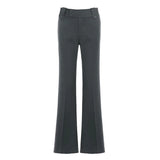 KYLETHOMASW  -  Retro Commuter Suit Flared Pants Two Button Design Low Waist Slim Fit Women's Pants Elegant Comfortable Pants Female Clothing