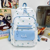 KYLETHOMASW  -  Strawberry Print Bag High Capaci Mochila Student Mochilas Mujer Lightweighte Portable Bolsas Popular Bags for Woman Backpack