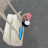 KYLETHOMASW  -  Light Gray Minimalist Handbag Women Pebbled Texture Leather Square Shoulder Bags Ladies Casual Niche Premium Boston Bag