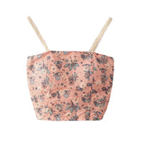KYLETHOMASW  -  Hot Girl French Retro Gentle Style Embroidery Small Floral Camisole Women Summer High Waist Slim Short Sling Tops with Chest Pad