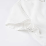 KYLETHOMASW  -  Solid Fashion Skinny Shirts Dresses Short Sleeves All-Match Office Lady Summer Causal Frocks