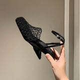 KYLETHOMASW  -  Summer Wedges Heel Fashion Women Sandals Casual Hollow Out Breathable Ladies Cover Toe Sandalias