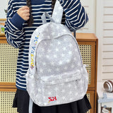 KYLETHOMASW  -  Teen Boys Girls Star Print Backpack New Fashion Large Capacity Casual School Travel Daily Daypack Female Travel Backpacks