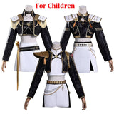KYLETHOMASW  -  Black Golden Rumi Zoey Mira Cosplay , Costume Wig Girls Suit Child Halloween Party Role Playing Outfit