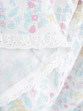 KYLETHOMASW  -  Babydoll design straps adjustable dress women eyelet lace underwire cups summer dress floral print ladies dress