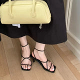 KYLETHOMASW  -  Fashion Womens Shoes 2025 Sandals Stiletto Heels Suit Female Beige All-Match Luxury Girls Low New Comfort High Retro Summer