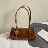 KYLETHOMASW  -  Winter Small PU Leather Square Handbags and Purses Women's Underarm Bag Trend Brand Solid Color Shoulder Bags