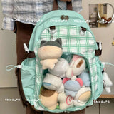 KYLETHOMASW  -  Detachable Ita Bag Dual-purpose All-match Elegant Fashion Early Antique Color Matching Check Shoulder Bags