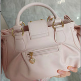 KYLETHOMASW  -  Bow Pink Hand Harajuku Bag Fashi Purse Women Japanese Style Soft Casual Crossbody Ladies Sweet Cute Large Capacity Shoulder Bags