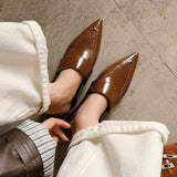 KYLETHOMASW  -  New Retro Pointed Toe Flats Women Loafers Shoes Ladies Summer Patent Leather Casual Walking Shoes Designer