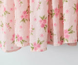KYLETHOMASW  -  Sexy Pink Floral Print Elastic Slash Shoulder Dress Folded Elastic Waist Swing A-line Short Tank Robe Holiday Femme Vestidos