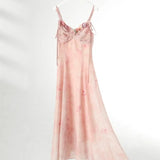 KYLETHOMASW  -  Summer French Vintage Spaghetti Strap Mini Dress Women Flower Frocks Party Evening Sexy One-Piece Y2k