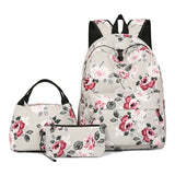 KYLETHOMASW  -  3 Piece Fashion Cute  Student School Bag, With lunch Box Bag,Lightweight Large Capacity Zipper Backpack Woman and Man, Unisex
