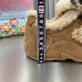KYLETHOMASW  -  Flats Women Casual Shoes Fad Soprt Sneakers Winter Keep Warm Plush Cotton Designer Trend Lace Up