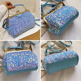 Kylethomasw Luxury Designer Purses and Handbags for Women Sequined Tote Bag Shining Fashion Crossbody Bags Lady Shoulder Evening Clutch