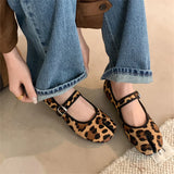 KYLETHOMASW  -  Mary Jane Horsehair Loafers Women's Single Shoes Luxury Flats Casual Shoes Woman Flats Fashion Street Shoes