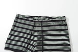 KYLETHOMASW  -  Vintage Striped Knit Shorts Women Drawstring Low Waist Casual Summer Wear