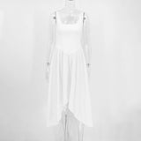 KYLETHOMASW  -  Summer Sexy White Dress Women Fashion Slim Sleeveless Elegant Party A-LINE Dresses Female Patchwork Casual Streetwear Clubwear