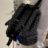 KYLETHOMASW  -  Japanese Casual Preppy Dots Backpack Women Students Sweet Kawaii Y2k Aesthetic Schoolbags High-capacity All Match Ins Backpacks