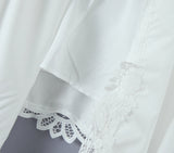 KYLETHOMASW  -  French Style Irregular Summer Midi Skirt Lace White 100% Cotton A-line Casual Women Long Ruffles Y2K Vocation Ladies Skirt Falda