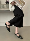 KYLETHOMASW  -  Elegant T Strap Designer Slide Slipper Women Summer Fashion Metal Decoration Office Sandal Party Backless Dress Pumps for ladies