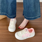 KYLETHOMASW  -  Spring and Autumn New Girl Thick Bottom Round Head Star Shoes To Wear Comfortable Sports Shoes Casual Bread Shoes