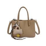 KYLETHOMASW  -  Women Mini PU Leather Tote Bag Female New Cute Crossbody Bags Lady Fashion Luxury Solid Color Simple Handbags and Purses
