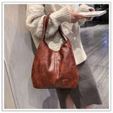 Kylethomasw Handbag Winter New PU Women's Shoulder Bag Dumpling Luxury Brand Shoulder Bag Casual Versatile Fashion Retro Female Shoulder Bag