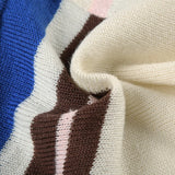 KYLETHOMASW  -  Sexy Striped Patchwork Knitted Skirt Women's Autumn and Winter High Waisted Drawstring Slim Fit Hip Wrap Mini Skirt