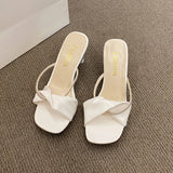 KYLETHOMASW  -  Fashion Square Head Women's Sandals Sexy Open Toe Transparent Chunky Heel Shoes Daily Versatile Ladies High Heels